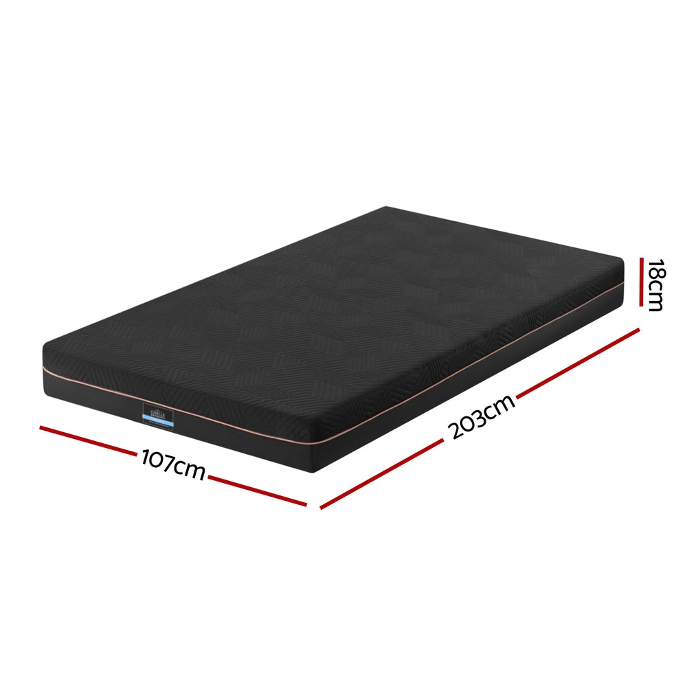 Giselle 18cm Memory Foam Mattress Green Tea Foam Cool Gel Foam Mattresses King Single - Image 3