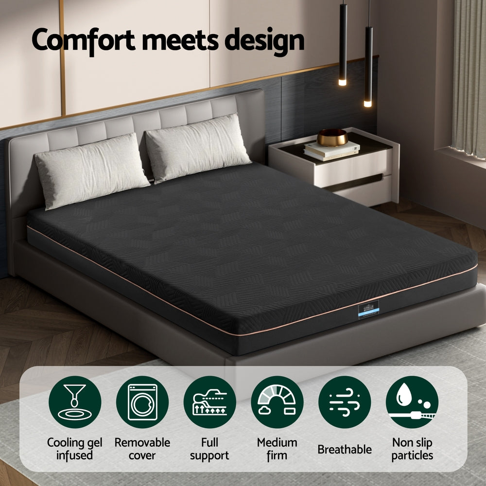 Giselle 18cm Memory Foam Mattress Green Tea Foam Cool Gel Foam Mattresses Queen - Image 4