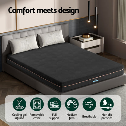 Giselle 18cm Memory Foam Mattress Green Tea Foam Cool Gel Foam Mattresses Queen - Image 4