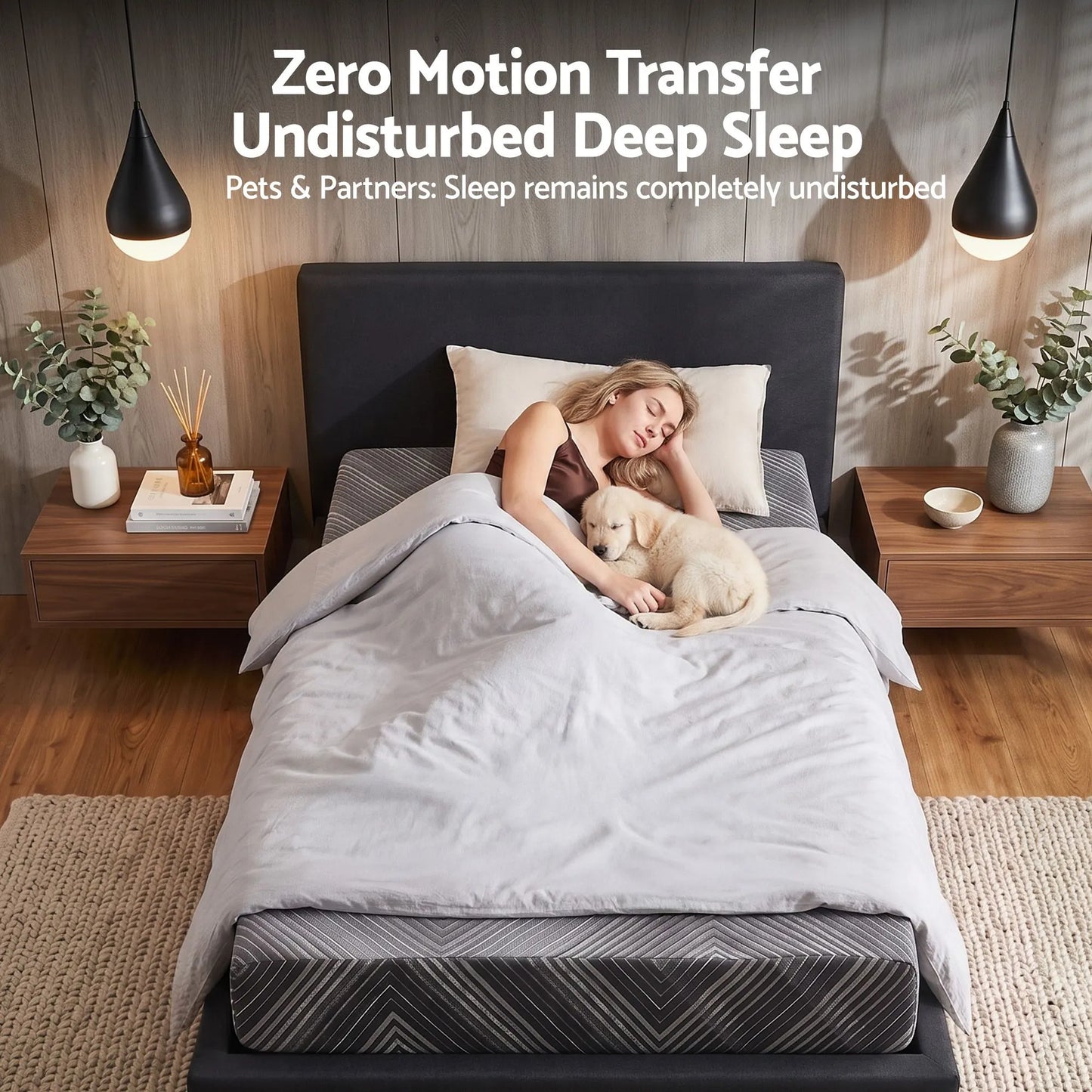 Giselle 25cm King Single Memory Foam Mattress Gel Infused Foam Removable Cover - Image 7