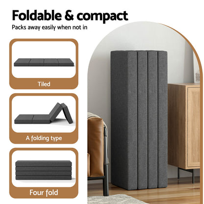Giselle Bedding Foldable Mattress Folding Foam Mattresses Portable Mat Queen - Image 7