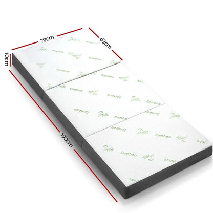 Giselle Bedding Foldable Mattress Folding Foam Single Bamboo - Image 3