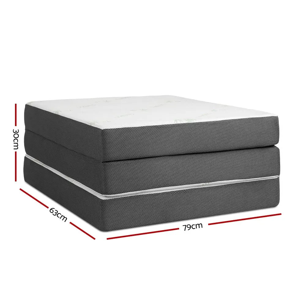 Giselle Bedding Foldable Mattress Folding Foam Single Bamboo - Image 4