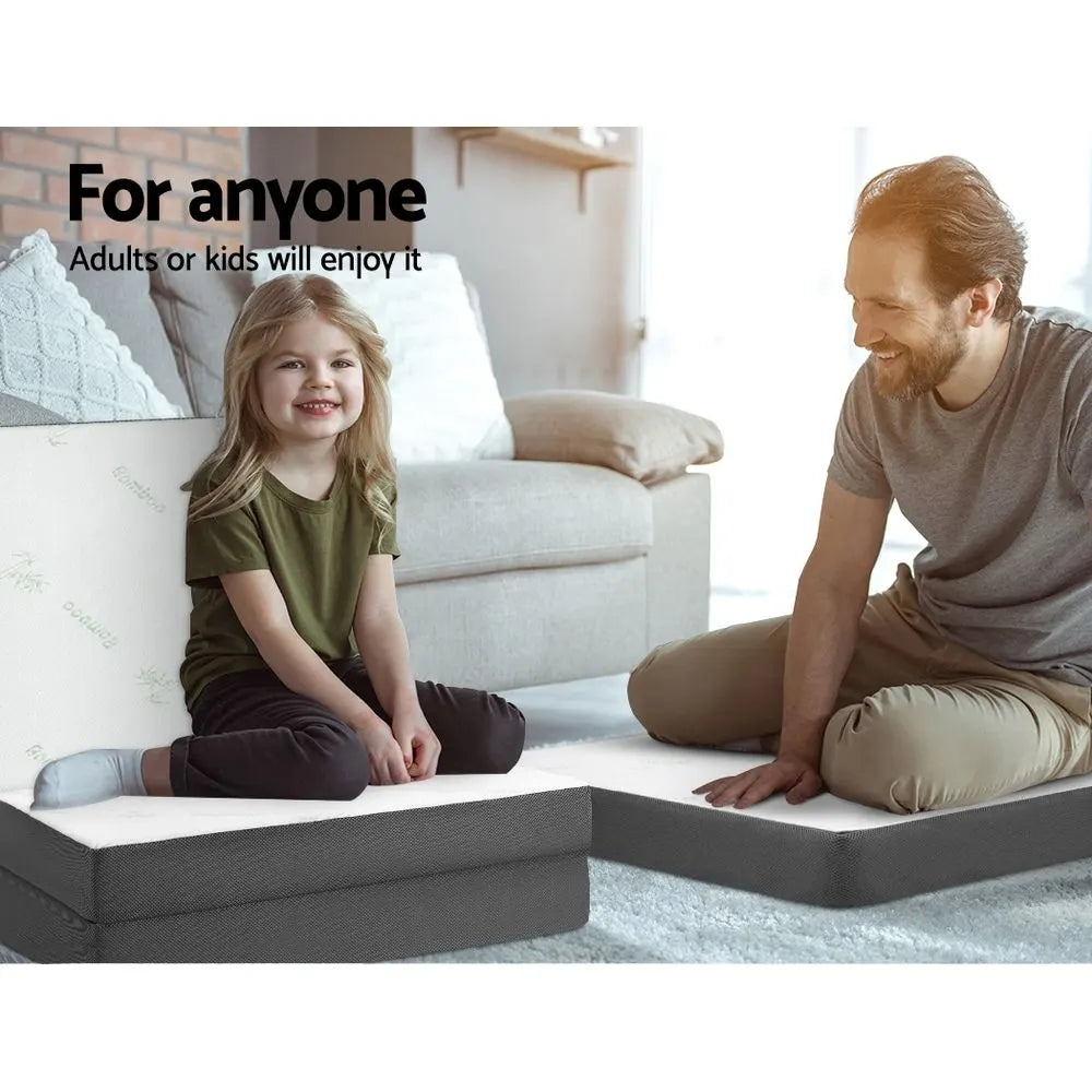Giselle Bedding Foldable Mattress Folding Foam Single Bamboo - Image 6