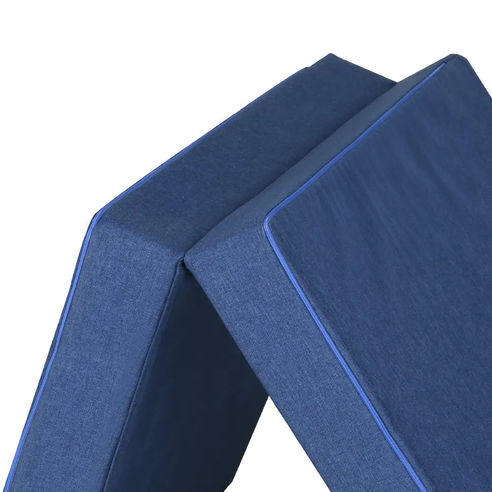 Giselle Bedding Foldable Mattress Folding Foam Single Blue - Image 4