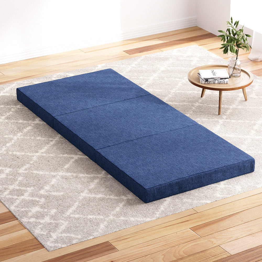 Giselle Bedding Foldable Mattress Folding Foam Single Blue - Image 5