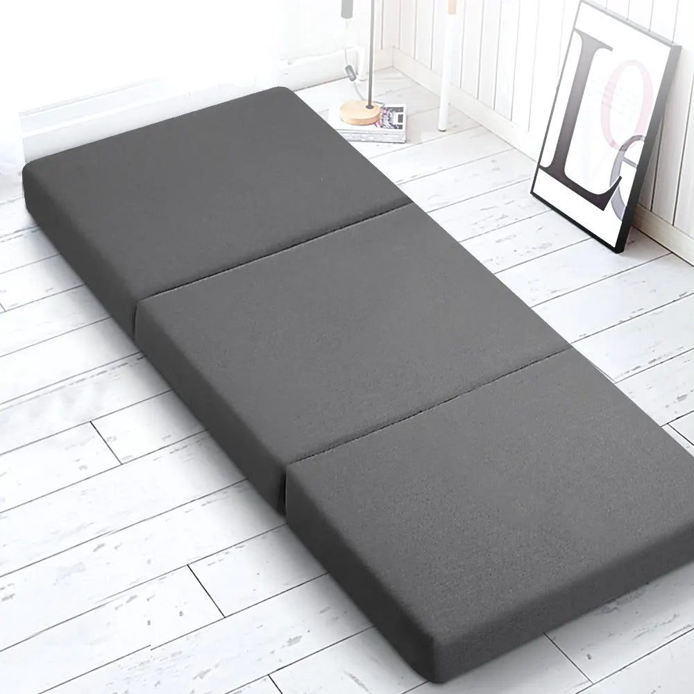Giselle Bedding Foldable Mattress Folding Foam Bed Single Grey - Image 7