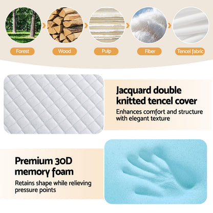 Giselle Bedding Foldable Mattress Folding Sofa Bed Tri-Fold Memory Foam Tencel Queen - Image 7