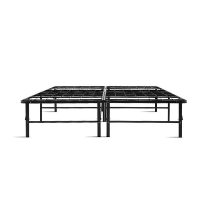 Artiss Folding Bed Frame Metal Base - Queen - Image 3