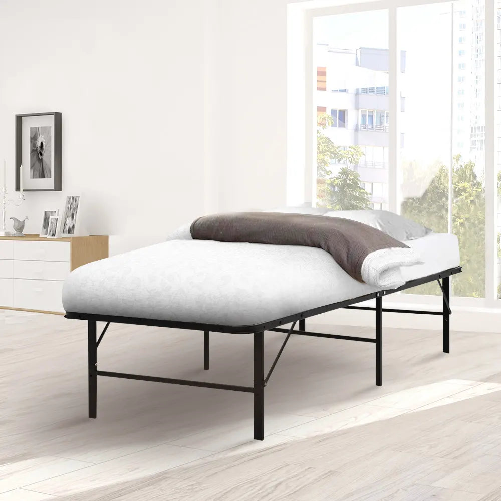 Artiss Folding Bed Frame Metal Base - Single - Image 7