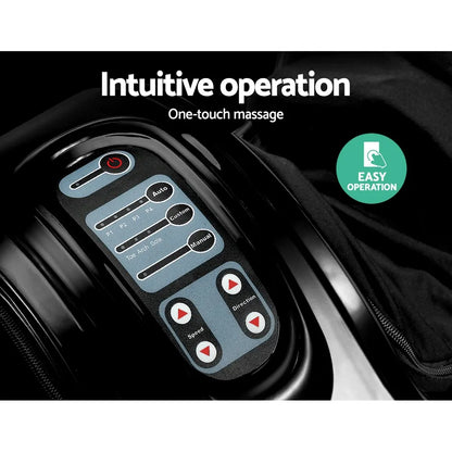 Livemor Foot Massager Shiatsu Massagers Electric Remote Roller Kneading Black - Image 5