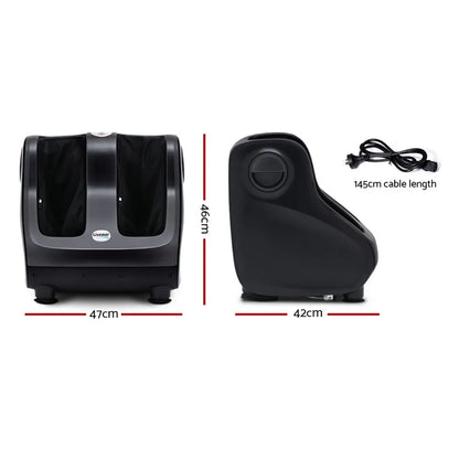 Livemor Foot Massager Shiatsu Massagers Electric Roller Calf Leg Kneading Black - Image 2