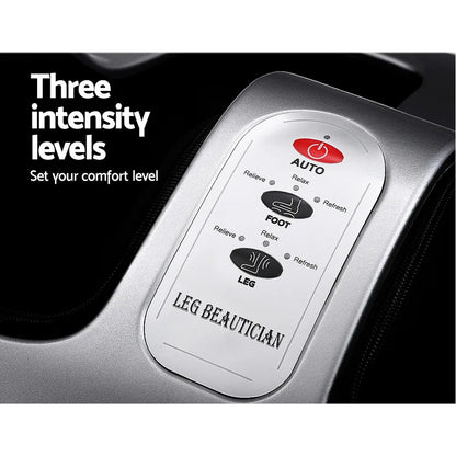 Livemor Foot Massager Shiatsu Massagers Electric Roller Calf Leg Kneading Silver - Image 4
