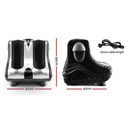 Livemor Foot Massager Massagers Shiatsu Electric Roller Ankle Calf Leg Kneading Silver - Image 2