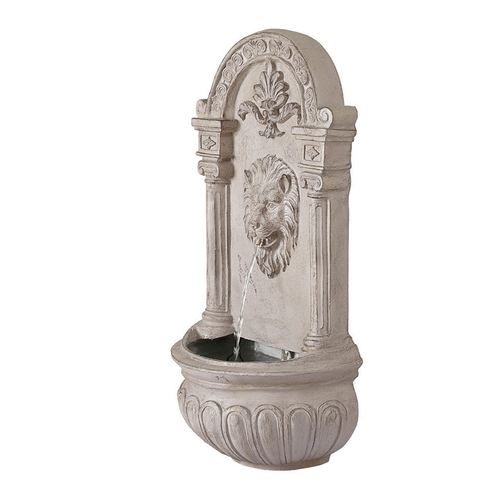 Gardeon Solar Fountain Water Feature Wall Mount Garden Fountains 77CM Beige - Image 3