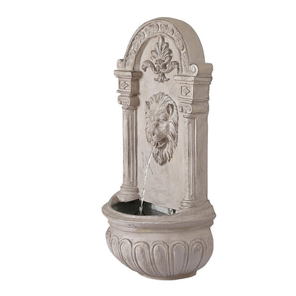 Gardeon Solar Fountain Water Feature Wall Mount Garden Fountains 77CM Beige - Image 3