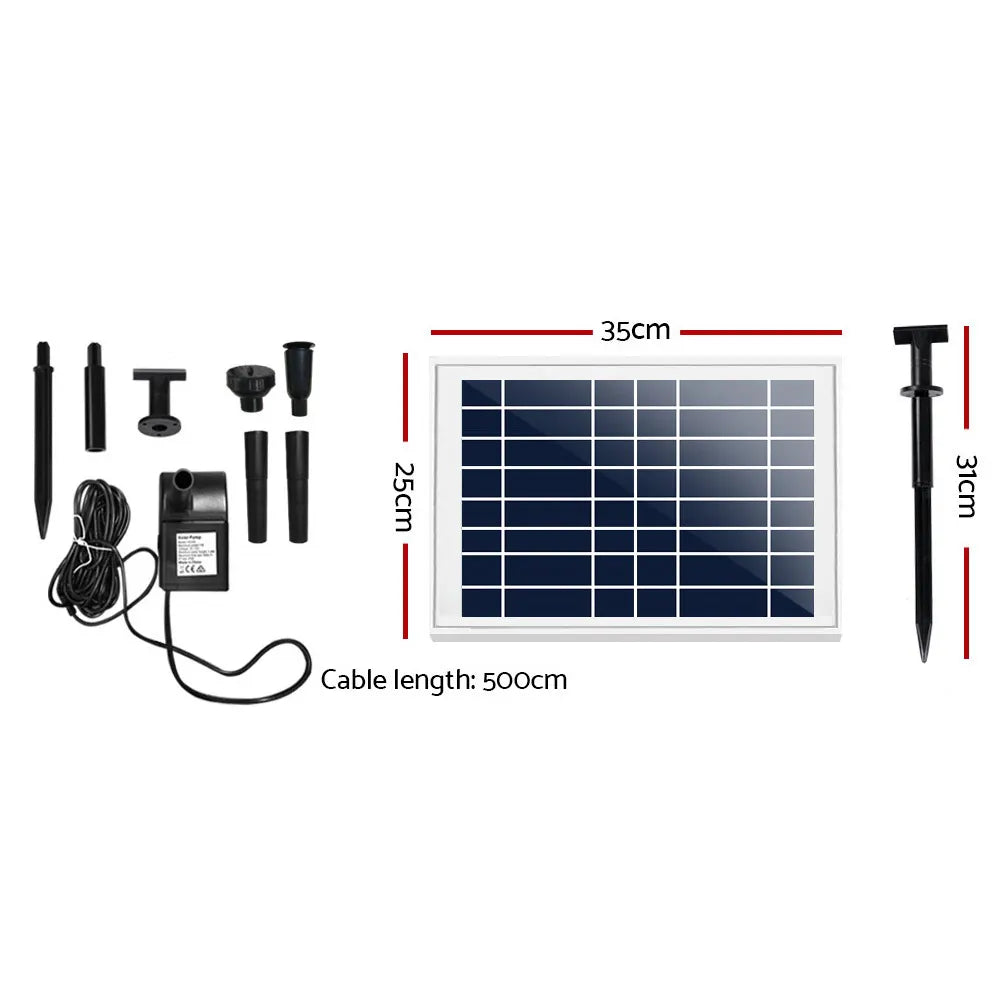 Gardeon Solar Pond Pump Submersible Water Fountain Kit 6.6FT - Image 2