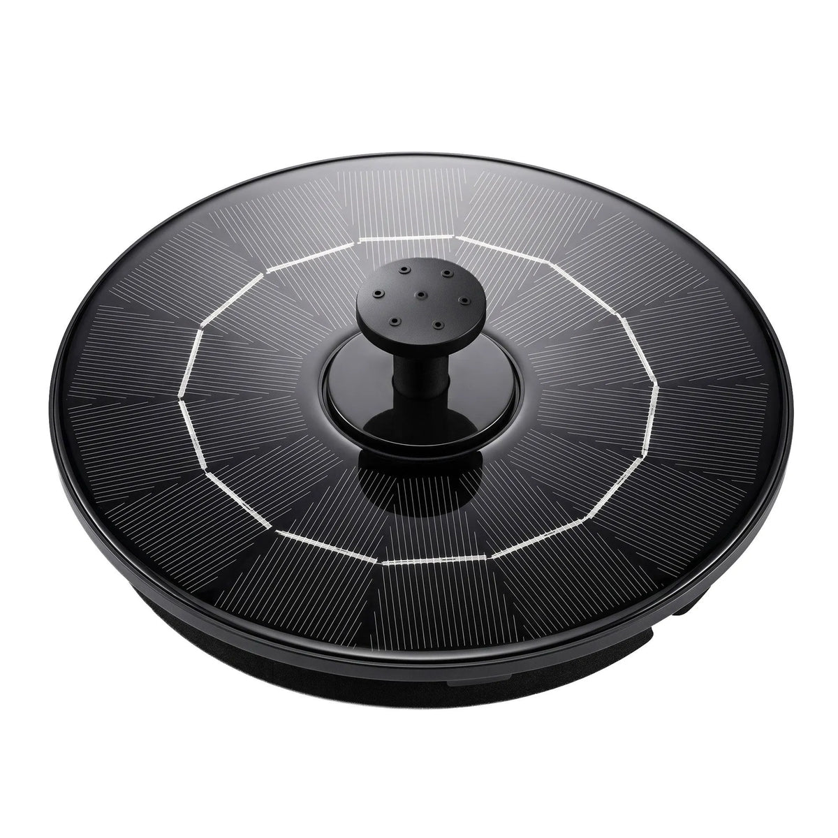 Gardeon Solar Fountain Pump Bird Bath Water Feature 17cm 165L/h Flow Black - Image 3
