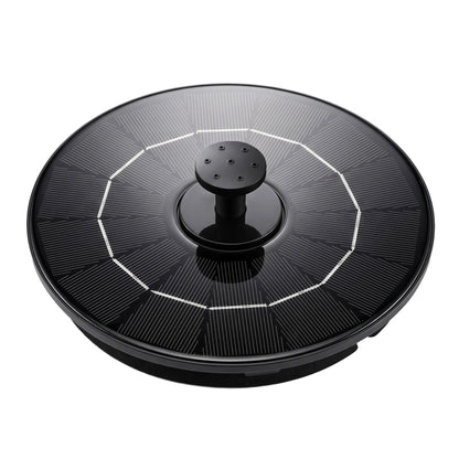 Gardeon Solar Fountain Pump Bird Bath Water Feature 17cm 165L/h Flow Black - Image 3