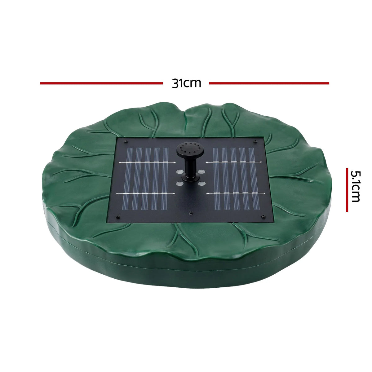 Gardeon Solar Fountain Pumps Bird Bath Floating Lotus Desig Water Feature 31cm - Image 2