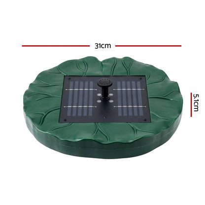 Gardeon Solar Fountain Pumps Bird Bath Floating Lotus Desig Water Feature 31cm - Image 2
