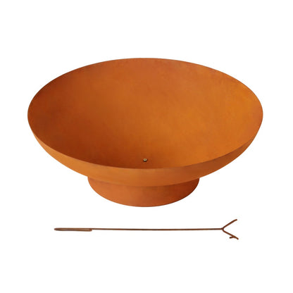 Grillz Fire Pit Iron Bowl 80cm Outdoor Patio Fireplace - Image 3