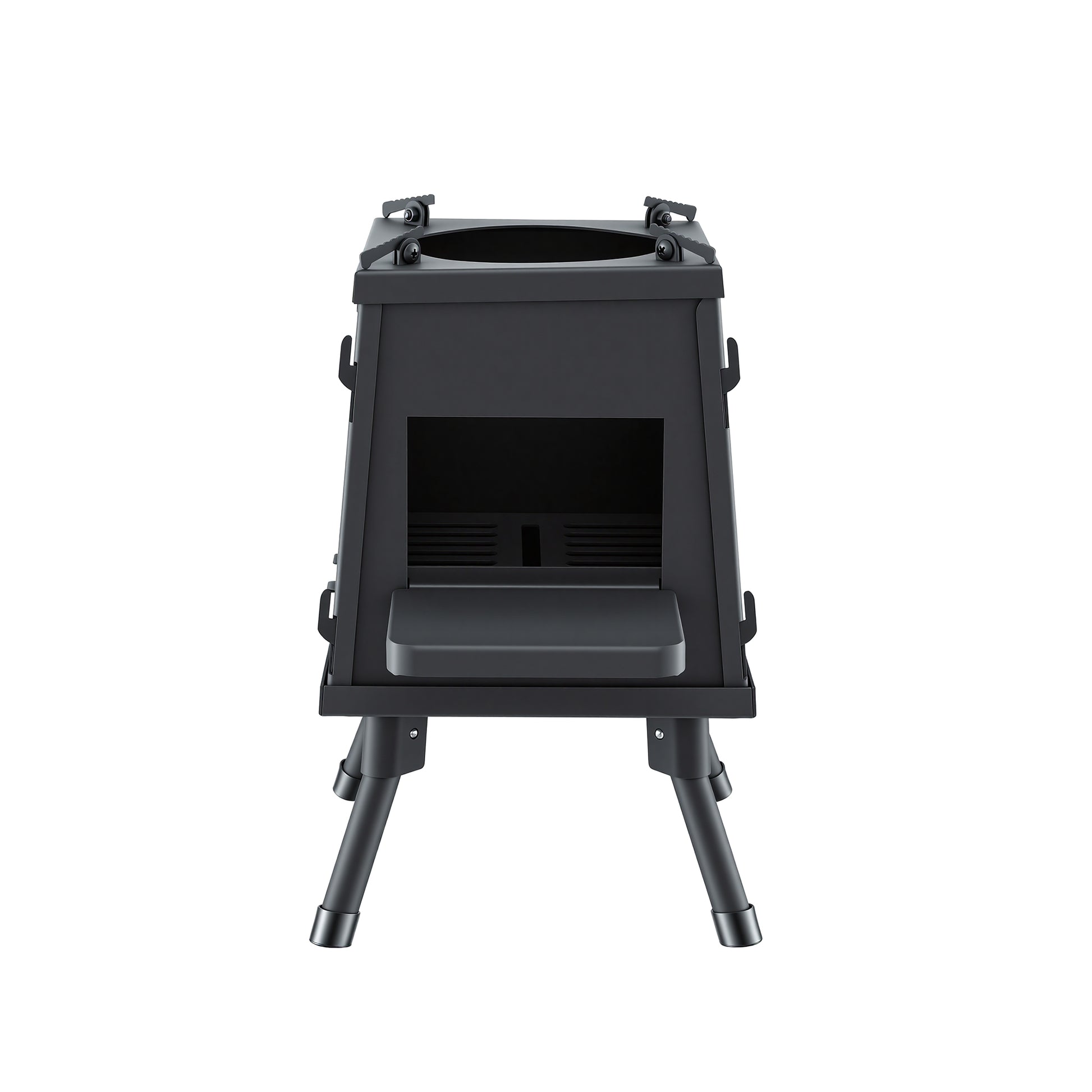 Grillz Fire Pit BBQ Portable Outdoor Fireplace Metal Camping Stove for Boiling Water, BBQ, Picnics - Image 3