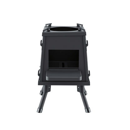 Grillz Fire Pit BBQ Portable Outdoor Fireplace Metal Camping Stove for Boiling Water, BBQ, Picnics - Image 3