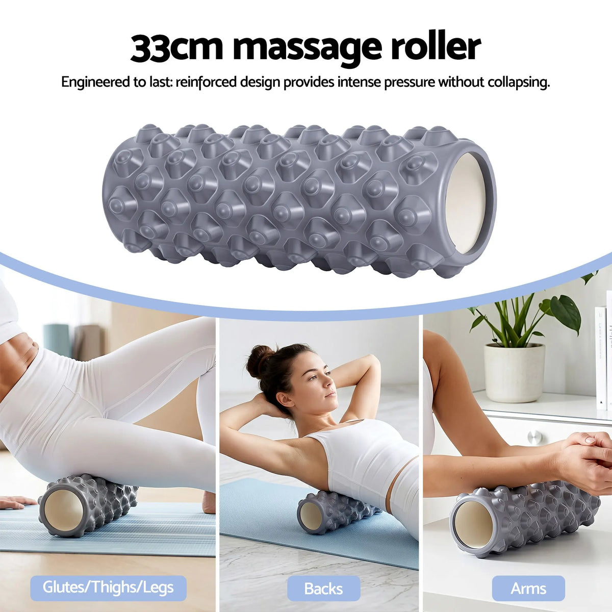 Everfit Foam Roller Set 3-in-1 with Targeted Recovery Muscle Roller Stick & Deep Tissue Massage Ball, Heavy Duty 150KG Support Gym Roller for Back Pain Relief, Myofascial Release, Home Gym Exercise - Image 4