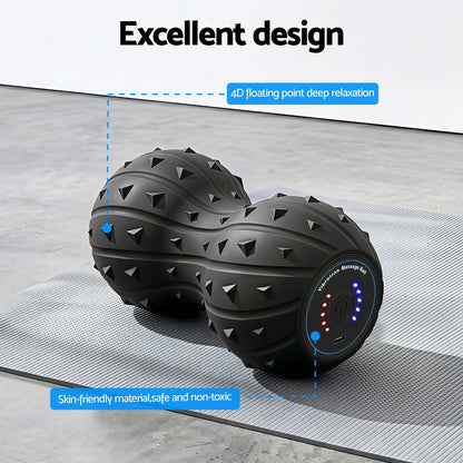 Everfit Electric Vibrating Peanut Massage Ball 5 Adjustable Levels High Power 3000RPM Motor 4D Floating Point Deep Tissue Trigger Point Muscle Relaxation Yoga Home Gym Type-C Rechargeable Support 80kg - Image 6