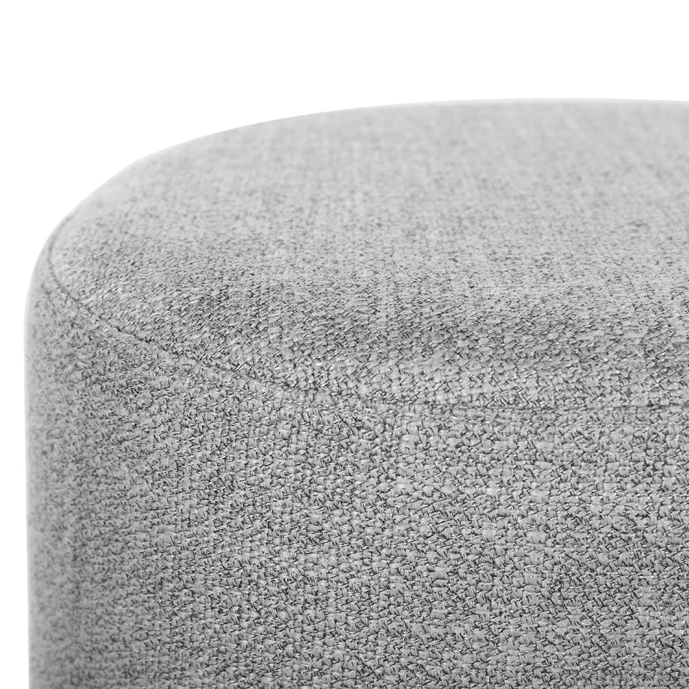 Artiss Ottoman Foot Stool Square Linen Grey - Image 4