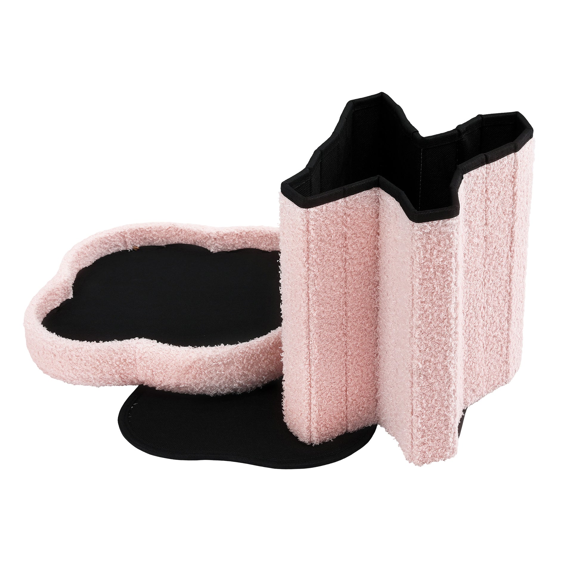 Artiss Storage Ottoman Foot Stool Foldable Pink - Image 3