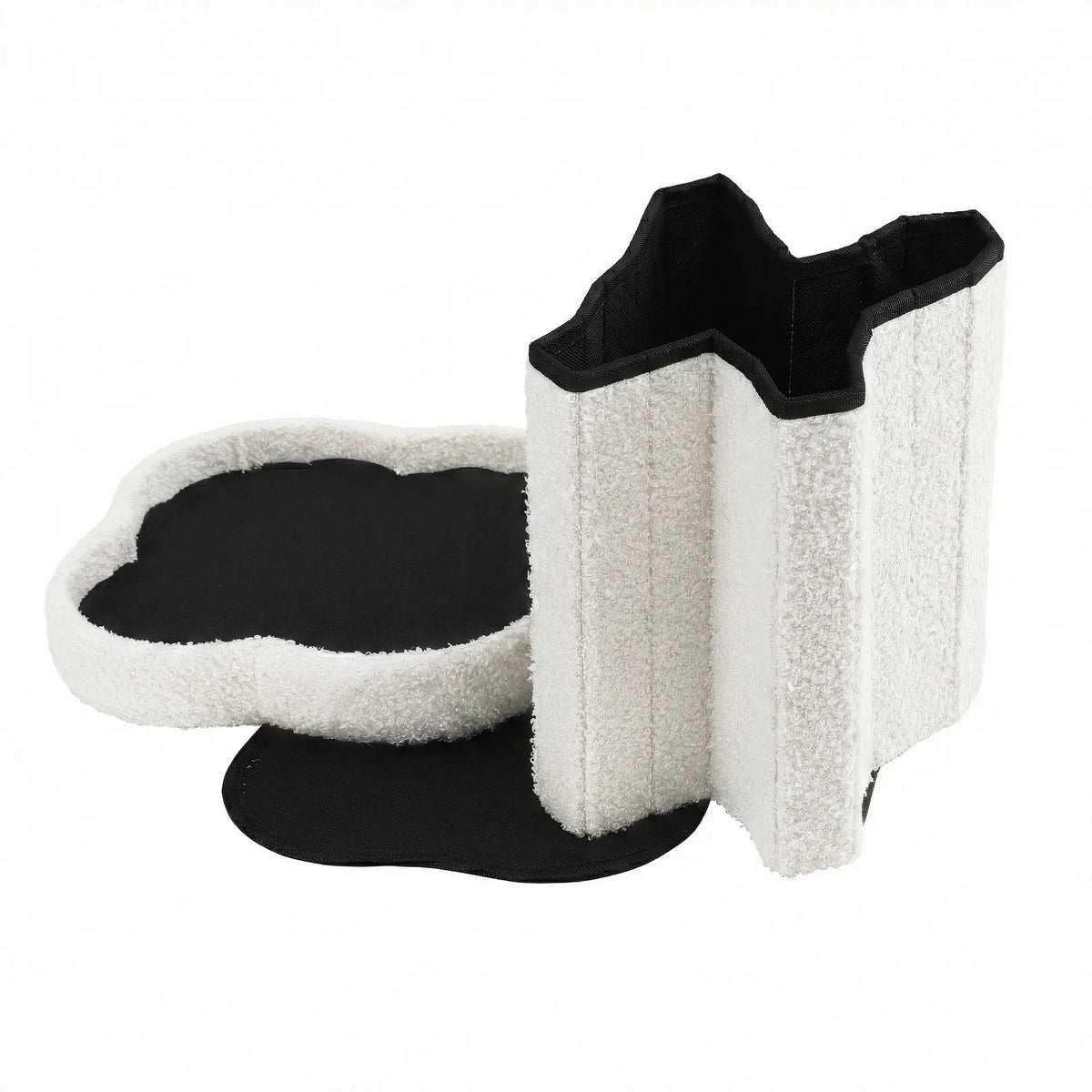 Artiss Storage Ottoman Foot Stool Foldable White - Image 3