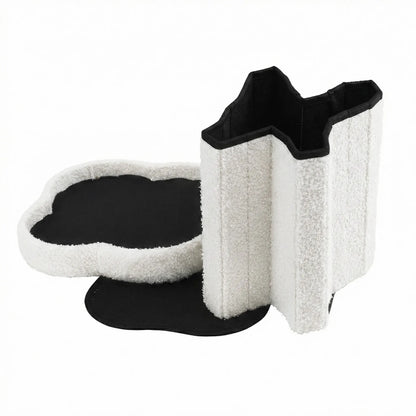 Artiss Storage Ottoman Foot Stool Foldable White - Image 3