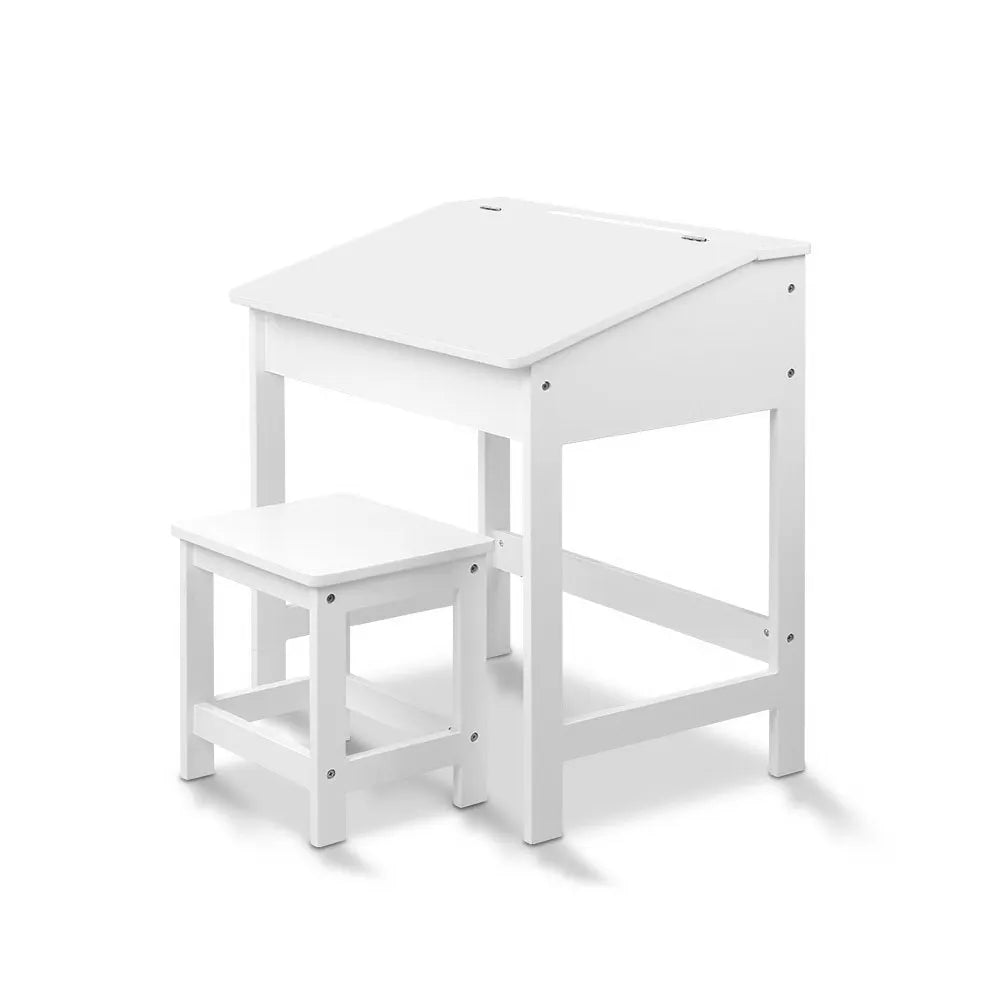 Keezi 2PCS Kids Table and Chairs Set Activity Children Playing Toys Study Desk - Image 3