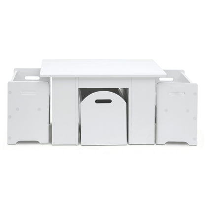 Keezi 3PCS Kids Table and Chairs Set Storage Toys Play Activity Desk - Image 3