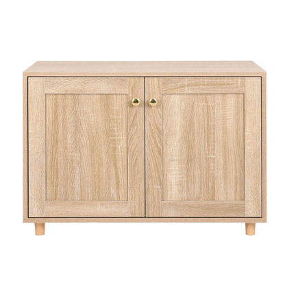 Artiss 2-In-1 Coffee Table Pet Cat House Wooden Side Table Storage Cabinet 80x50x55CM - Image 4