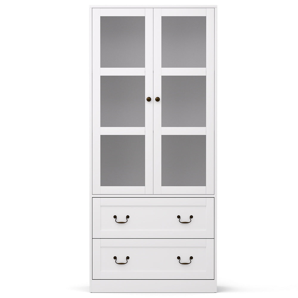 Artiss Buffet Sideboard 180cm Hutch Storage Cabinet Kitchen Drawer Door White - Image 4