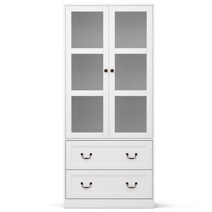 Artiss Buffet Sideboard 180cm Hutch Storage Cabinet Kitchen Drawer Door White - Image 4
