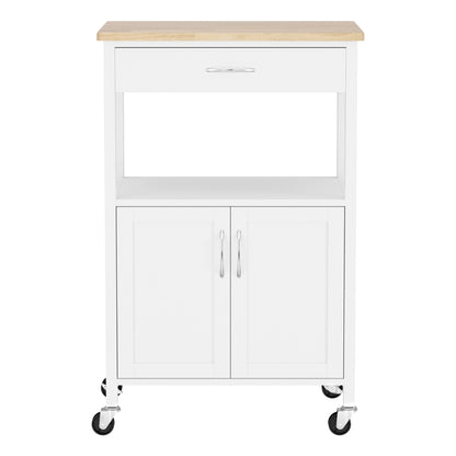 Artiss Kitchen Island Trolley Rolling Serving Cart Storage Drawer Cupboard 60cm - Image 4