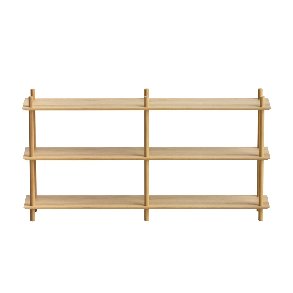 Artiss Bookshelf 3 Tiers Bookcase Display Shelves Wooden Storage Stand Rack Pine - Image 4
