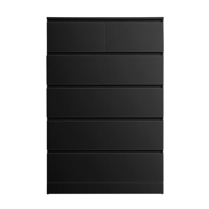 Artiss 6 Chest of Drawers Tallboy PEPE Black - Image 4