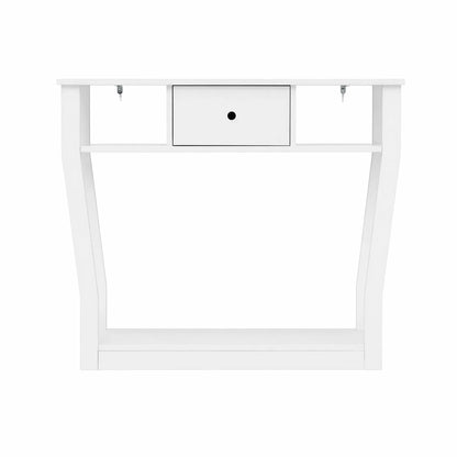 Artiss Console Table Entryway Hallway Sofa Side Table Drawer Shelf 100CM White - Image 5
