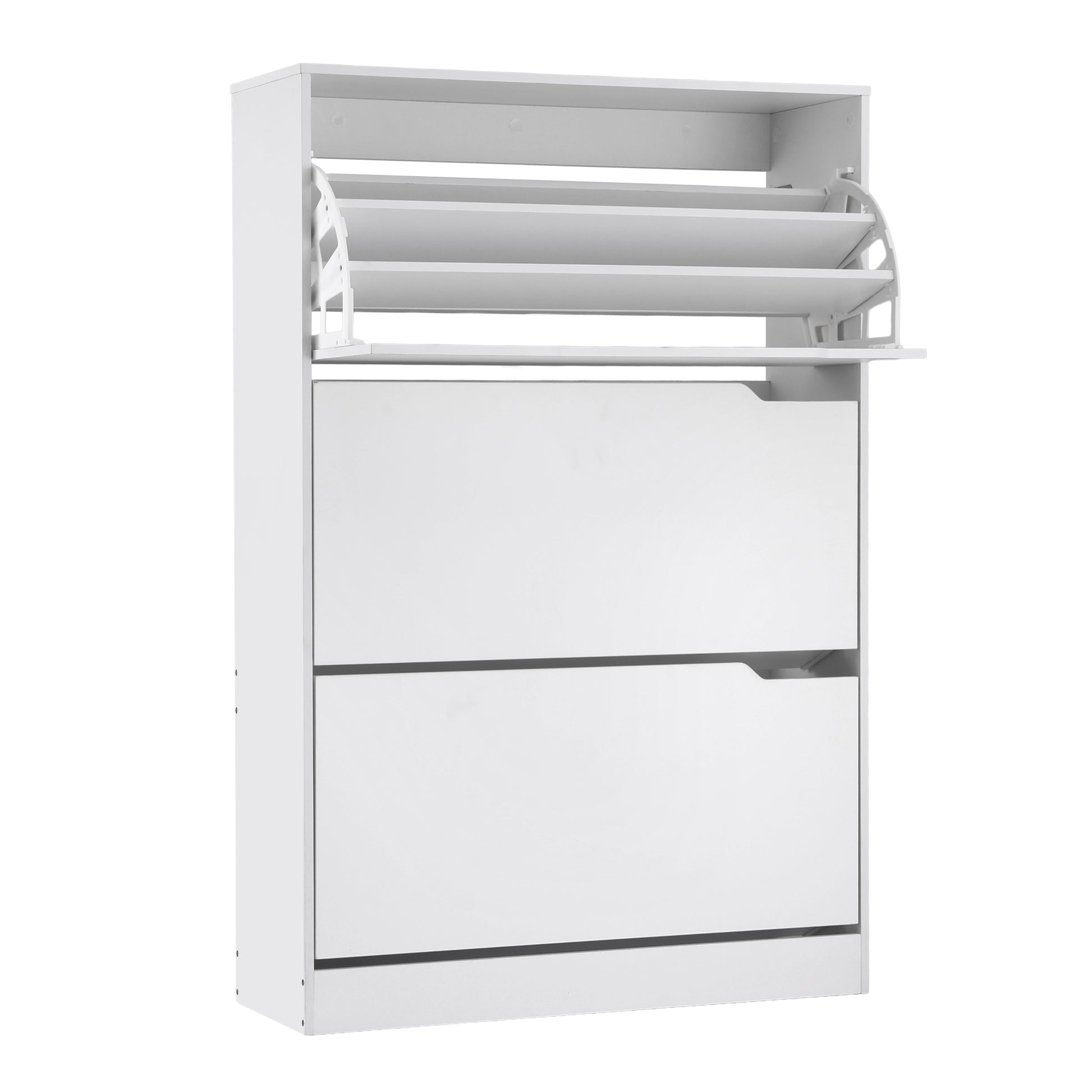 Artiss Shoe Rack Cabinet 24 Pairs Adjustable Shelf White - Image 9