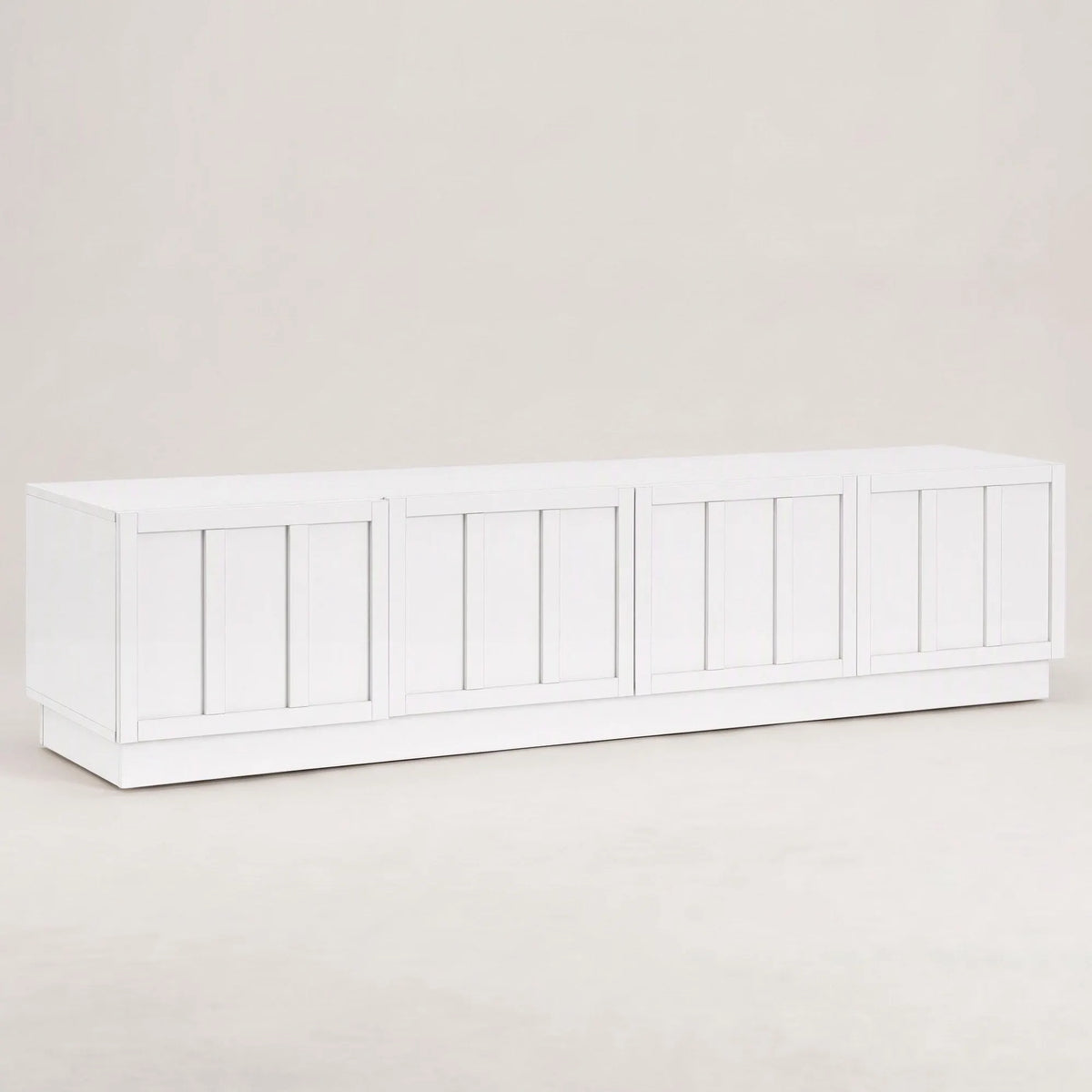 Artiss 180cm TV Unit Entertainment Cabinet Fluted Style Cable Management White - Image 2