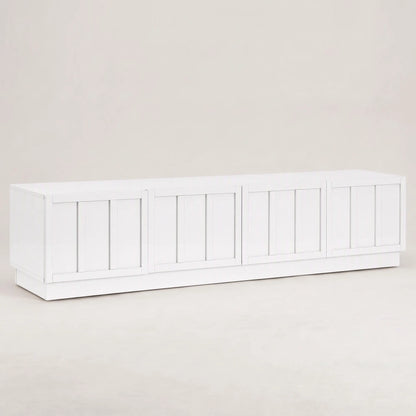 Artiss 180cm TV Unit Entertainment Cabinet Fluted Style Cable Management White - Image 2
