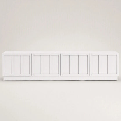 Artiss 180cm TV Unit Entertainment Cabinet Fluted Style Cable Management White - Image 5