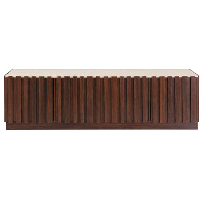 Artiss 180cm TV Unit Entertainment Cabinet Fluted Style Anti-tip Kit Walnut - Image 5