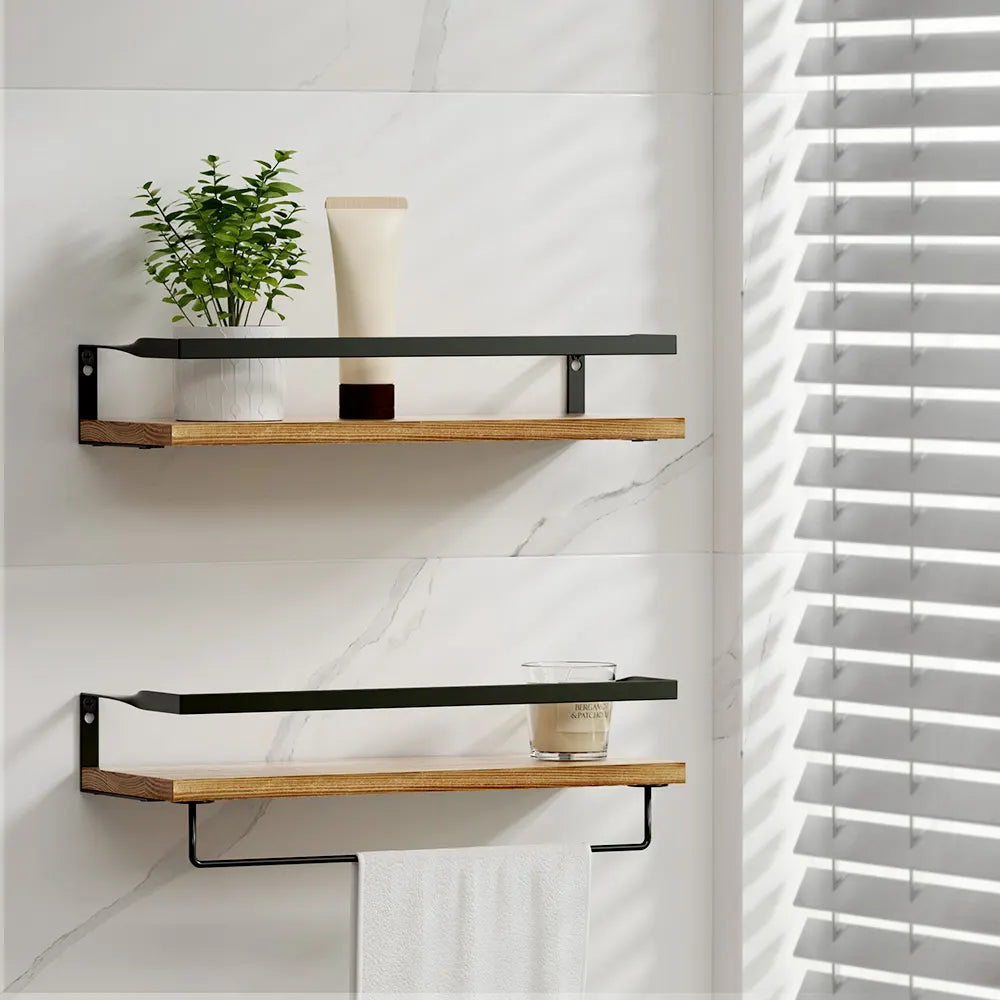 Artiss Floating Wall Shelf Set of 2 - Image 8