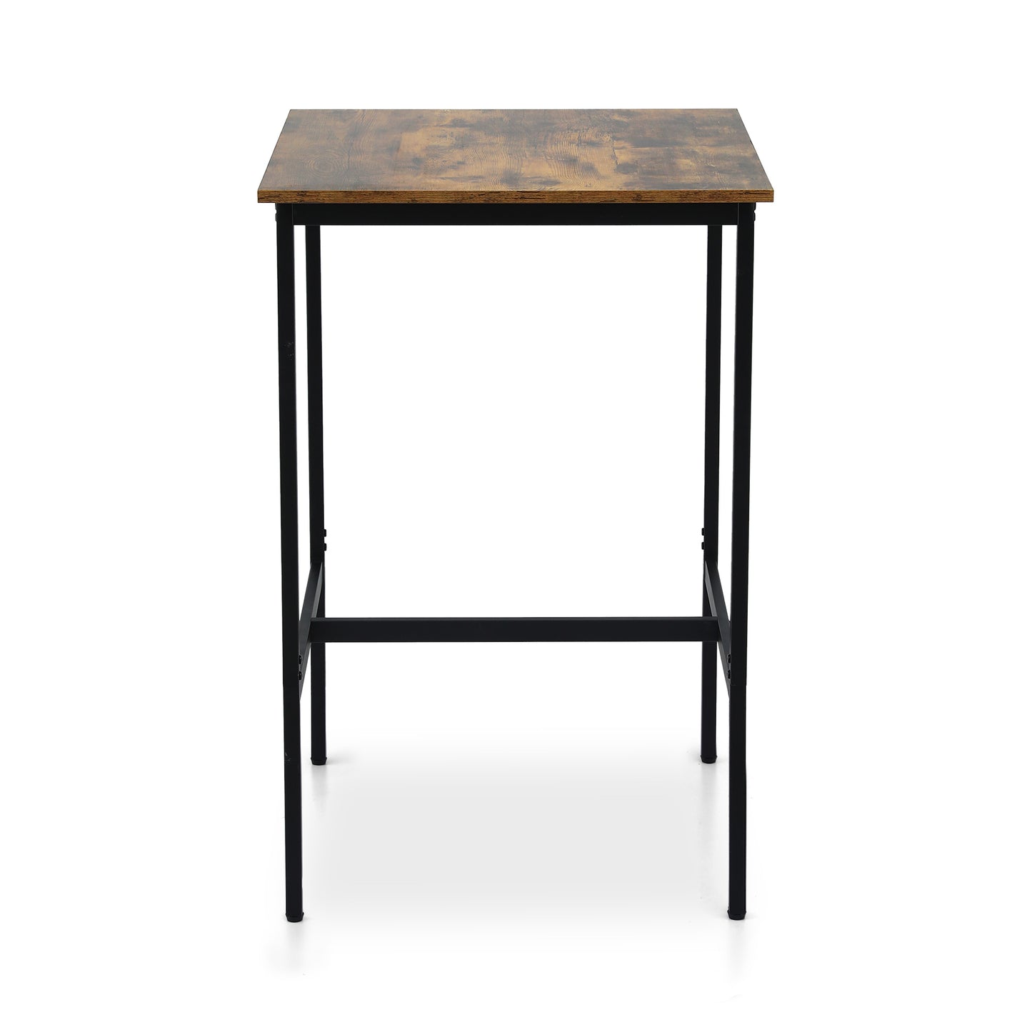 Artiss Bar Table Counter Kitchen Dining Desk Pub 60x92cm Vintage Metal Walnut - Image 3